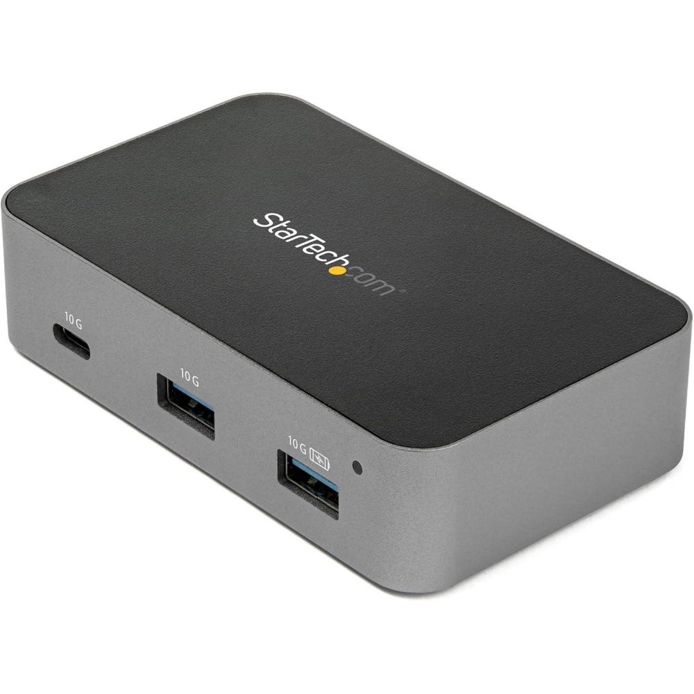 image:imageStarTechcom 4Port USB C Hub  USB 32 Gen 2 10Gbps  3x USBA amp 1x USBC  Powered  Universal Power Adapter Included  TAA HB31C3A1CS3 Port 2x USBA  1x USBC