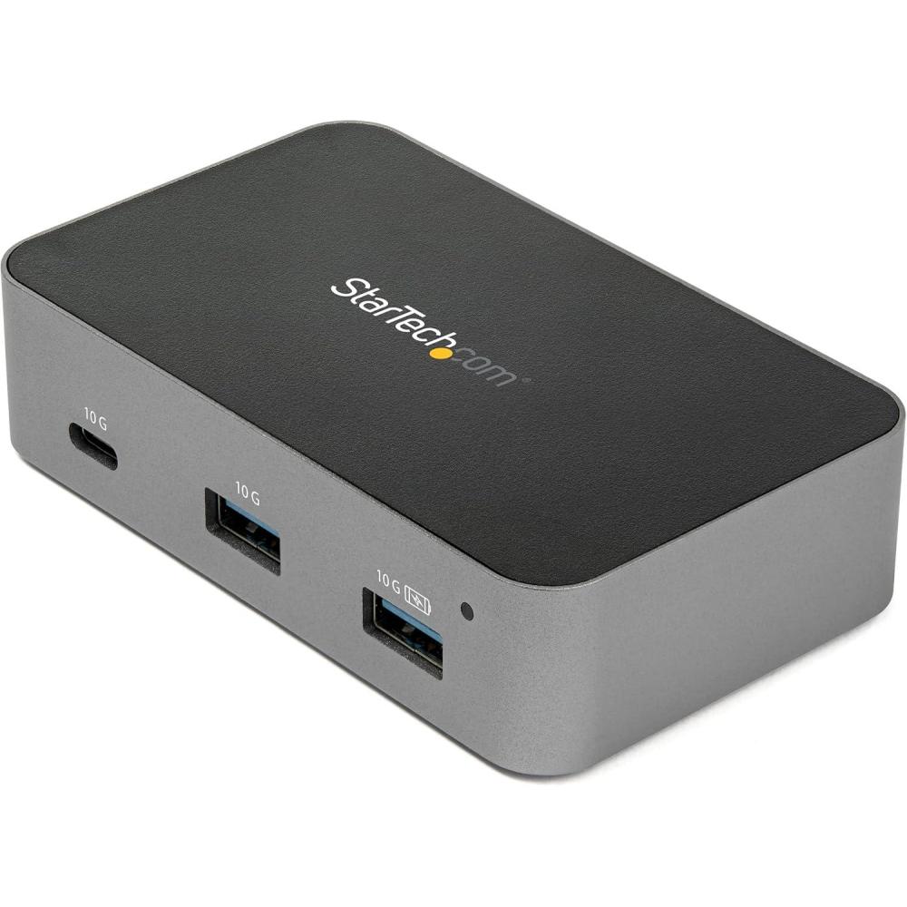 image:imageStarTechcom 4Port USB C Hub USB 32 Gen 2 10Gbps 3x USBA amp 1x USBC Powered Universal Power Adapter Included TAA HB31C3A1CS4 Port 3x USBA 1x USBC