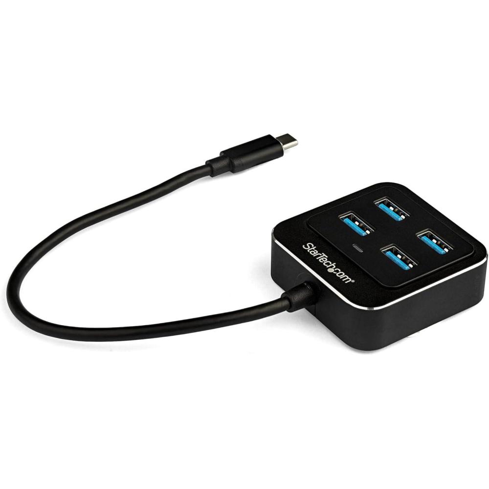 image:imageStarTechcom 4Port USB C Hub  USBC to 4X USBA Ports  SuperSpeed 10Gbps USB 3132 Gen 2 TypeC Hub  USB Bus Powered  PortableCompact USBC to USB Adapter Hub for Laptop  Aluminum HB31C4AB