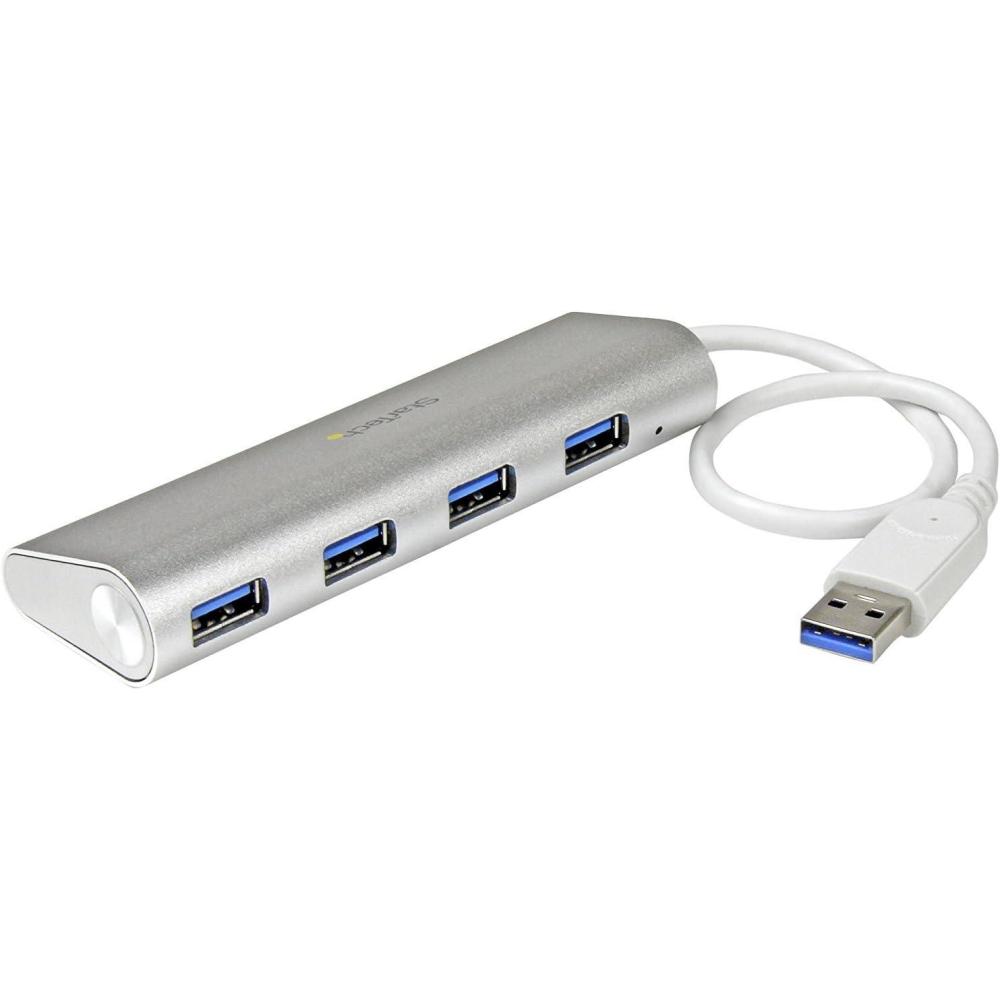 image:imageStarTechcom 4Port USB Hub USB A to 4x USBA Ports USB 32 5Gbps BusPowered Portable Laptop Hub ExpansionAluminum
