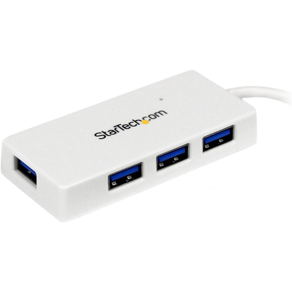 image:imageStarTechcom 4Port USB Hub USB A to 4x USBA Ports USB 32 5Gbps BusPowered Portable Laptop Hub ExpansionWhite