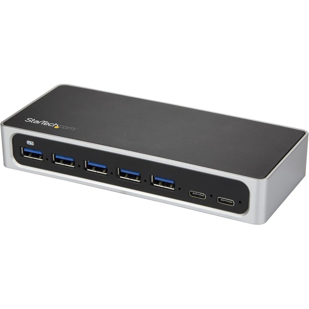 image:imageStarTechcom 7 Port USB C Hub with Fast Charge Port USBC to 5X USBA 2X USBC USB 30 SuperSpeed 5Gbps Self Powered USB 31 Gen 1 TypeC Hub wPower Adapter DesktopLaptop Hub HB30C5A2CSC