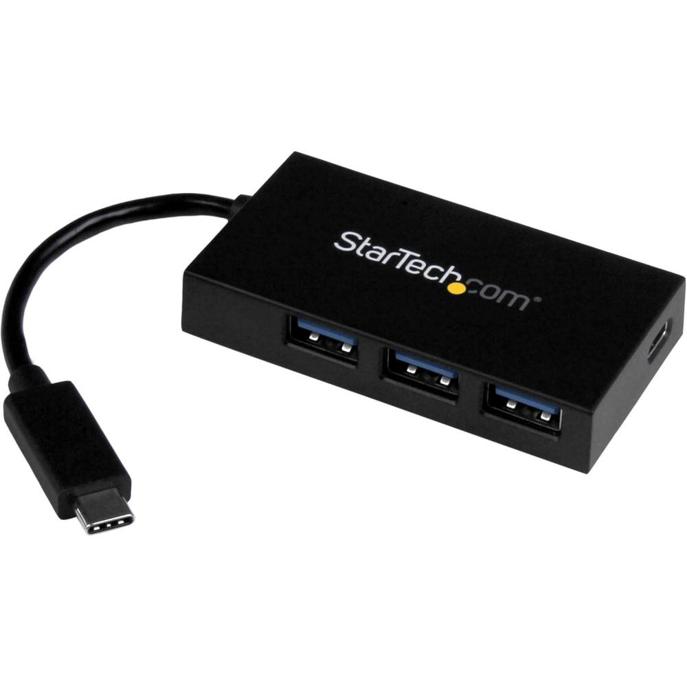 image:imageStarTechcom USB C Hub 4 Port USBC to USBA 3X and USBC 1x with Power Adapter USB Type C Hub Port Expander HB30C3A1CFS