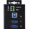 StarTech.com 10-Port USB 3.0 Hub – 5Gbps – Metal Industrial USB-A Hub with ESD & Surge Protection – Din Rail, Wall or Desk Mountable – TAA Compliant USB Expander Hub (ST1030USBM)