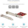 StarTech.com 1-Port USB 3.2 Gen 2×2 PCIe Card, USB-C 20Gbps PCI Express 3.0 x4 Adapter, Data Only, Windows/macOS/Linux, TAA