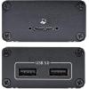 StarTech.com 2-Port USB 3.0 Extender Over OM3 Multimode Fiber – LC/LC – 2X USB-A Hub – 5Gbps – 350m (1150ft) Range – Durable USB Fiber Optic Extender – Optical USB Extender, TAA