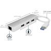StarTech.com 3-Port USB Hub with Ethernet, 3x USB-A Ports, Gigabit Ethernet, USB 3.2 5Gbps, Bus-Powered, Portable Laptop Hub
