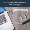 StarTech.com 3-Port USB Hub with Ethernet, 3x USB-A Ports, Gigabit Ethernet, USB 3.2 5Gbps, Bus-Powered, Portable Laptop Hub