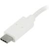 StarTech.com 4-Port USB 3.0 Hub – Powered USB 3.0 Hub – USB-C to 1x USB-C and 3X USB-A Adapter – USB 3.0 (5Gbps) – USB-C Port Expander – White, TAA (HB30C3A1CFB)(White)