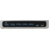 StarTech.com 7 Port USB C Hub with Fast Charge Port – USB-C to 5X USB-A 2X USB-C (USB 3.0 SuperSpeed 5Gbps) – Self Powered USB 3.1 Gen 1 Type-C Hub w/Power Adapter – Desktop/Laptop Hub (HB30C5A2CSC)