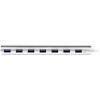 StarTech.com 7-Port USB Hub, USB A to 7x USB-A Ports, USB 3.2 5Gbps, Self-Powered, Portable Laptop Hub with power supply