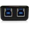 StarTech.com USB 3.0 Peripheral Sharing Switch – 4 USB 3.0 (5Gbps) x 4 Computers – Mac / Windows / Linux – USB A/B Switch – USB Switch (HBS304A24A)(2 Computers – 1 Device)