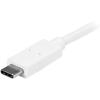 StarTech.com USB C Hub – Powered – White – 3 Port USB-C to USB-A (3X) and GbE RJ45 (1x) – USB to Ethernet – USB Port Expander (HB30C3APDW)