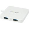 StarTech.com USB C Hub – Powered – White – 3 Port USB-C to USB-A (3X) and GbE RJ45 (1x) – USB to Ethernet – USB Port Expander (HB30C3APDW)
