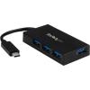 StarTech.com 4 Port USB C Hub – C to 4x A – USB 3.0 Hub – 4 Port USB Hub with Power Adapter – USB C to USB Adapter – USB Multiport Hub(Black)