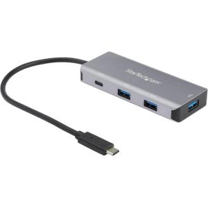 StarTech.com 4 Port USB C Hub w/ 3x USB A & 1x USB C – SuperSpeed 10Gbps USB Type-C 3.2 Gen 2 Hub – USB Bus Powered – Compact USB-C to USB Adapter Hub – Portable/Laptop Hub – Aluminum, TAA