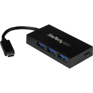 StarTech.com 4-Port USB 3.0 Hub – Powered USB 3.0 Hub – USB-C to 1x USB-C and 3X USB-A Adapter – USB 3.0 (5Gbps) – USB-C Port Expander, TAA (HB30C3A1CFB)