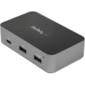 StarTech.com 4-Port USB C Hub – USB 3.2 Gen 2 (10Gbps) – 3x USB-A & 1x USB-C – Powered – Universal Power Adapter Included , TAA (HB31C3A1CS)(3 Port |2x USB-A & 1x USB-C)