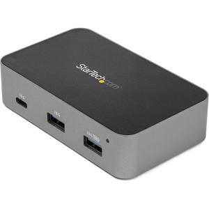 StarTech.com 4-Port USB C Hub – USB 3.2 Gen 2 (10Gbps) – 3x USB-A & 1x USB-C – Powered – Universal Power Adapter Included , TAA (HB31C3A1CS)(4 Port | 3x USB-A & 1x USB-C)