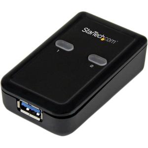 StarTech.com USB 3.0 Peripheral Sharing Switch – 4 USB 3.0 (5Gbps) x 4 Computers – Mac / Windows / Linux – USB A/B Switch – USB Switch (HBS304A24A)(2 Computers – 1 Device)