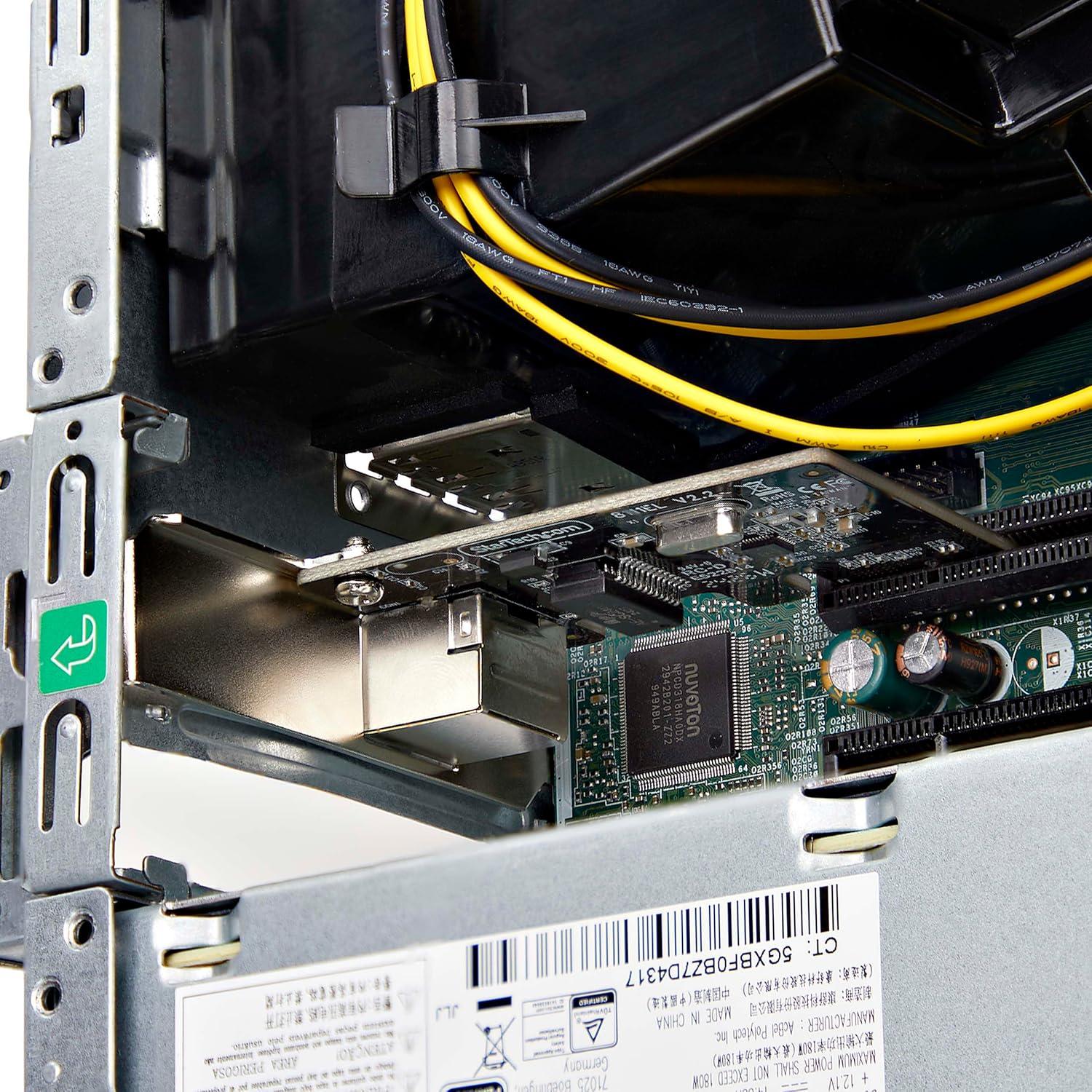 image:imageStarTechcom 1Port Gigabit PCIe Network Adapter Card LowProfile NIC PCI Express LAN Card Realtek RTL8111H TAA Compliant