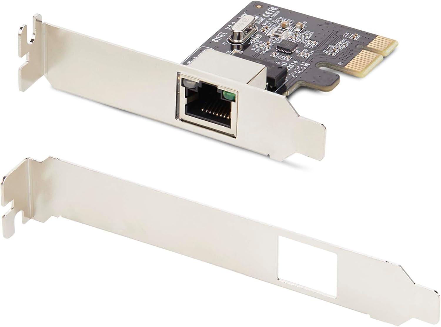 image:imageStarTechcom 1Port Gigabit PCIe Network Adapter Card LowProfile NIC PCI Express LAN Card Realtek RTL8111H TAA Compliant