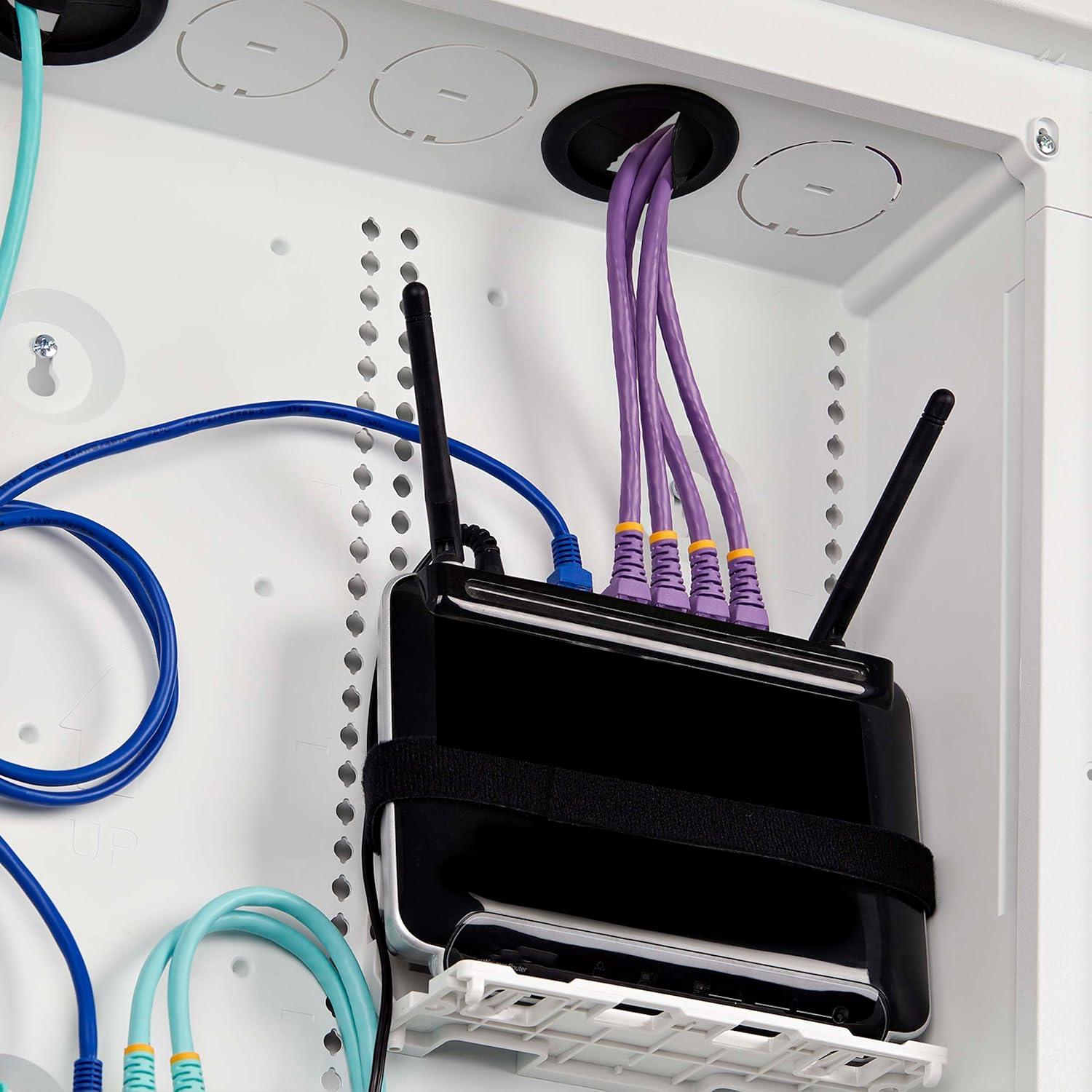 image:imageStarTechcom 28Inch WallMount Media Enclosure Cable Management Box for Network Distribution Structured Media Enclosure