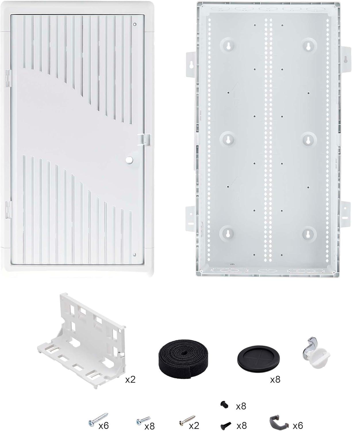 image:imageStarTechcom 28Inch WallMount Media Enclosure Cable Management Box for Network Distribution Structured Media Enclosure