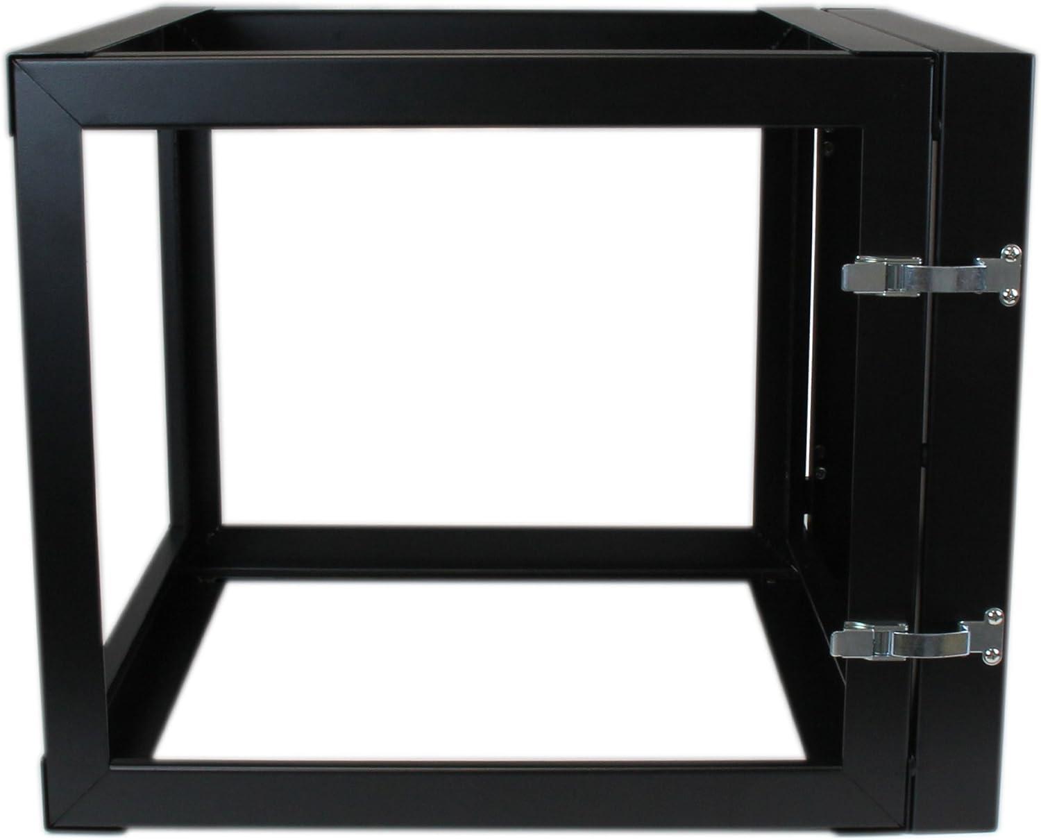 image:imageStarTechcom 4Post 12U Hinged WallMount Network Rack 19 Open Frame Server Rack with 198in Mounting Depth Wall Mount Swing Out Data Rack for IT AV Computer Equipment TAA RK1219WALLOH8U