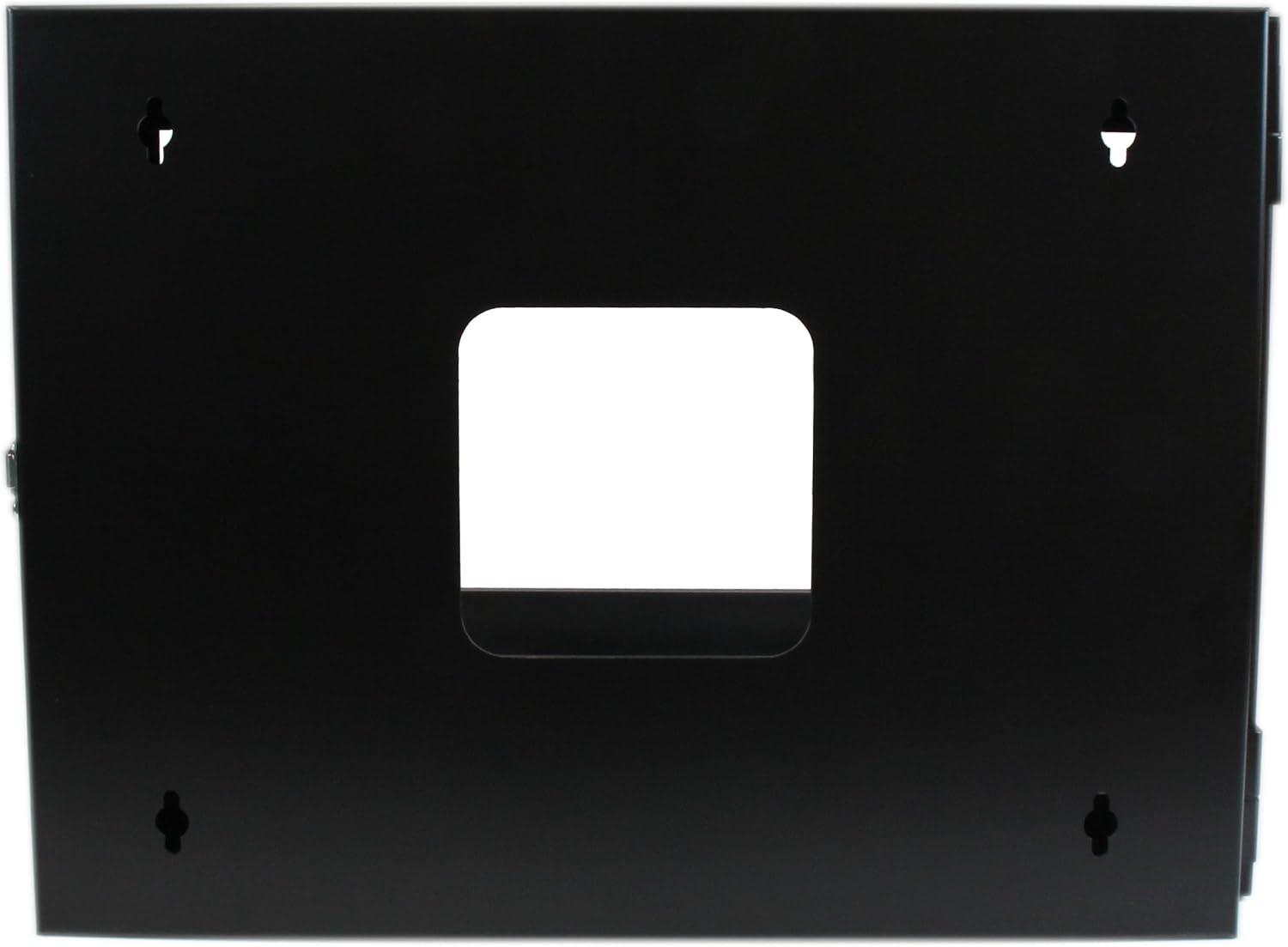 image:imageStarTechcom 4Post 12U Hinged WallMount Network Rack 19 Open Frame Server Rack with 198in Mounting Depth Wall Mount Swing Out Data Rack for IT AV Computer Equipment TAA RK1219WALLOH6U