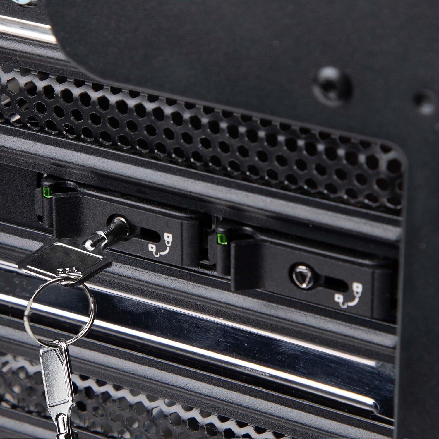 image:imageStarTechcom DualBay M2 NVMe SSD to PCIe x8 Removable Mobile Rack PCI Express Bifurcation Required ToolLess Install