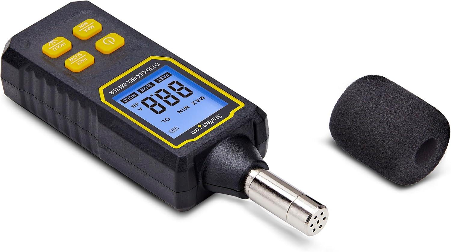 image:imageStarTechcom Handheld Digital Sound Meter wLarge LCD NoiseDecibel Level Reader for Server RoomsOffices Audio Monitor