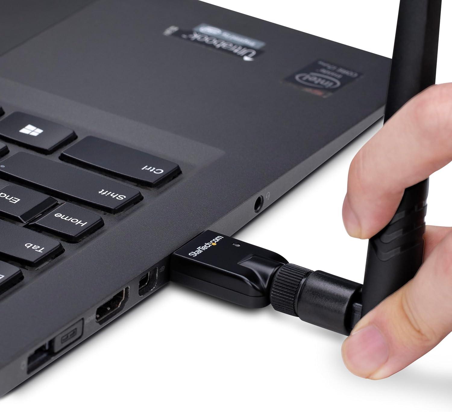 image:imageStarTechcom USB Bluetooth 53 Adapter Class 1 USB Bluetooth Dongle for PCLaptop Use with KeyboardMouse WindowsLinux