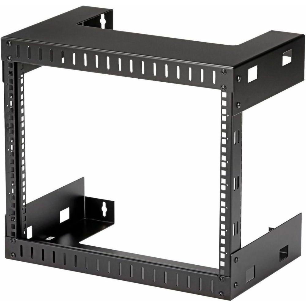 image:imageStarTechcom 2Post 15U HeavyDuty WallMount Network Rack 19 Open Frame Server Rack 12 Deep Wall Mount Data Rack for IT AV Patch Panel Computer Equipment RK15WALLO8U