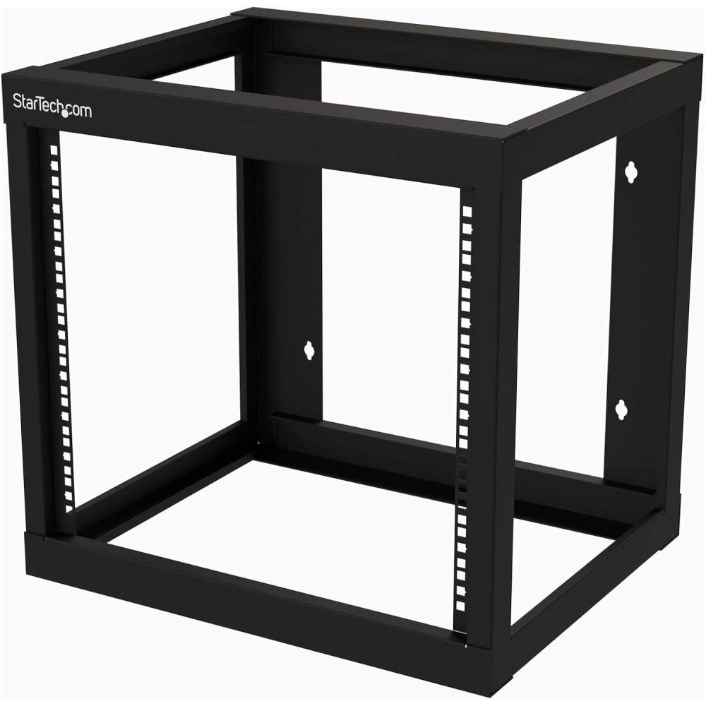 image:imageStarTechcom 6U 19 Wall Mount Network Rack 19 Deep 2 Post Open Frame for Server Room DataAVITCommunicationComputer EquipmentPatch Panel wCage NutsScrews HookLoop  Cisco 2960 RK619WALLO9U