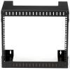 StarTech.com 2-Post 15U Heavy-Duty Wall-Mount Network Rack, 19″ Open Frame Server Rack, 12″ Deep, Wall Mount Data Rack for IT / AV / Patch Panel / Computer Equipment (RK15WALLO)(8U)