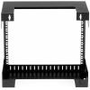 StarTech.com 2-Post 15U Heavy-Duty Wall-Mount Network Rack, 19″ Open Frame Server Rack, 12″ Deep, Wall Mount Data Rack for IT / AV / Patch Panel / Computer Equipment (RK15WALLO)(8U)