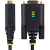 StarTech 6ft (2m) USB to Null Modem Serial Adapter Cable, COM Retention, FTDI, USB-A to RS232, LED Indicators, Changeable DB9 Screws Nuts(3ft)