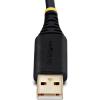 StarTech 6ft (2m) USB to Null Modem Serial Adapter Cable, COM Retention, FTDI, USB-A to RS232, LED Indicators, Changeable DB9 Screws Nuts(3ft)