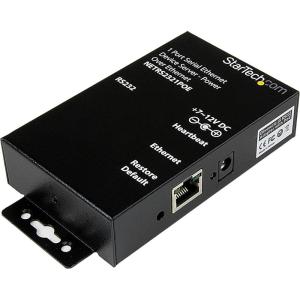 StarTech.com 1 Port RS232 Serial Ethernet Device Server, PoE Power Over Ethernet, TAA – Replaced by I13P-SERIAL-ETHERNET