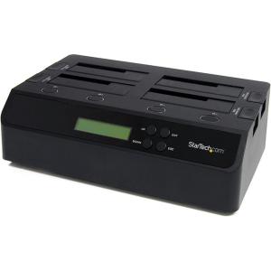 StarTech.com Dual Bay Hard Drive Duplicator and Eraser, External Standalone HDD/SSD Cloner / Copier, USB 3.0 to SATA Docking Station, Hard Disk Copier / Sanitizer / Wiper Tool (SATDOCK2REU3),Black(2 Bay)