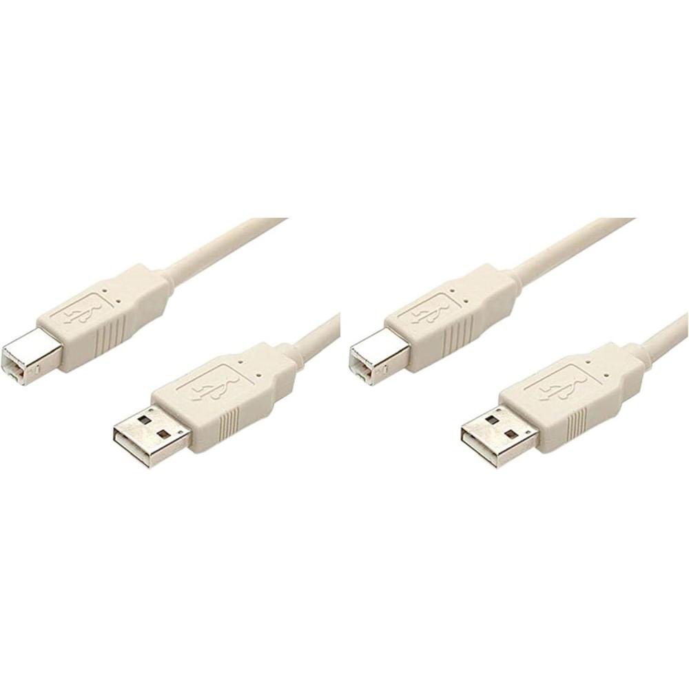 image:imageStarTechcom 3 ft Beige A to B USB 20 Cable MM USB cable USB M to USB Type B M 3 ft molded USBFAB31 Count Pack of 2