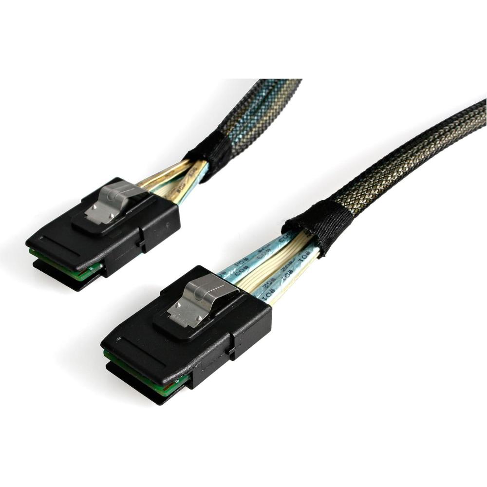 image:imageStarTechcom 100cm Serial Attached SCSI SAS Cable  SFF8087 to SFF8087 SAS878710040in