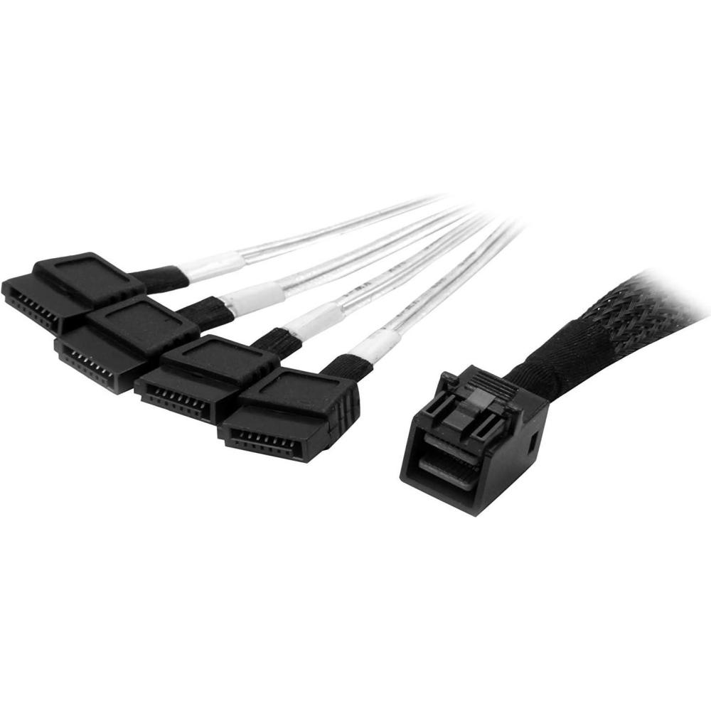 image:imageStarTechcom 1m Internal Mini SAS to SATA Cable SFF8643 to 4X SATA SAS43SAT1MSFF8643 to 4x SATA