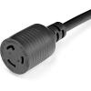 StarTech.com 1ft (30cm) Heavy Duty Extension Cord, NEMA L5-20R to NEMA 5-20P Black Extension Cord, 20A 125V, 12AWG, Heavy Gauge Power Extension Cable, Heavy Duty AC Power Cord, UL Listed (PAC520PLR1)(3 ft/1 m)