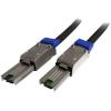 StarTech.com 2m External Mini SAS Cable – Serial Attached SCSI SFF-8088 to SFF-8088 – 2x SFF-8088 (M) – 2 meter, Black , TAA (ISAS88882)(12in / 0.3m)