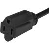 StarTech.com 3ft (1m) Piggyback Power Extension Cord – NEMA 5-15P to 2X NEMA 5-15R, 16 AWG, 125V/15A – UL Certified – 1 to 2 Outlet Saver Extension Cord – 3-Prong Electrical Power Cable (PAC1023)(1.5 ft)