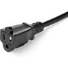 StarTech.com 3ft (1m) Piggyback Power Extension Cord – NEMA 5-15P to 2X NEMA 5-15R, 16 AWG, 125V/15A – UL Certified – 1 to 2 Outlet Saver Extension Cord – 3-Prong Electrical Power Cable (PAC1023)(1 ft)