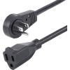 StarTech.com 3ft (1m) Piggyback Power Extension Cord – NEMA 5-15P to 2X NEMA 5-15R, 16 AWG, 125V/15A – UL Certified – 1 to 2 Outlet Saver Extension Cord – 3-Prong Electrical Power Cable (PAC1023)(3 ft)