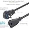 StarTech.com 3ft (1m) Piggyback Power Extension Cord – NEMA 5-15P to 2X NEMA 5-15R, 16 AWG, 125V/15A – UL Certified – 1 to 2 Outlet Saver Extension Cord – 3-Prong Electrical Power Cable (PAC1023)(6 ft)